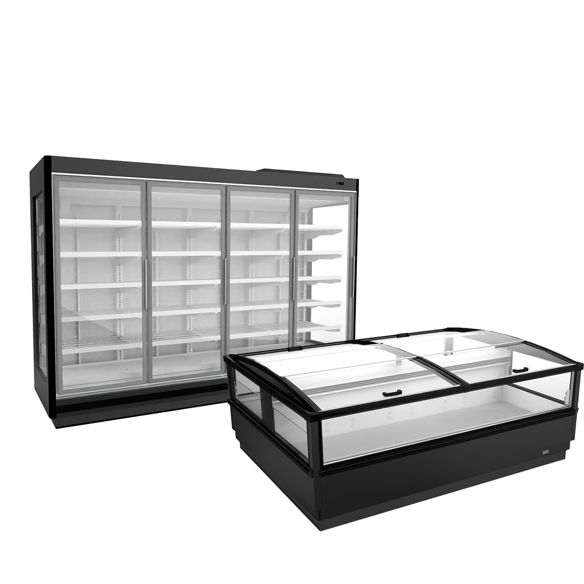 Vitrinas refrigeradas en supermercado mexicano — proyectos institucionales CRT Global